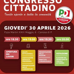Congresso cittadino del Partito Democratico a Canosa di Puglia