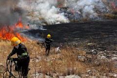 Vasto incendio in zona Cefalicchio nelle campagne di Canosa