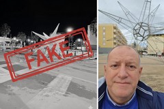 Diffusa foto fake sul danneggiamento della luminaria natalizia in Piazza Padre Antonio Maria Losito