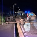 Incidente a Canosa in via Vecchia della Stazione: un'auto fuori strada
