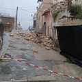 Maltempo a Canosa: cedono murature in via Milano
