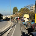 Protesta degli agricoltori anche a Canosa: trattori in centro città - FOTO