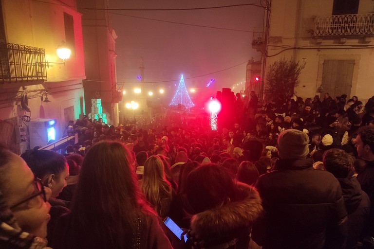 Il Natale su Salita Arco Diomede. <span>Foto Sabino Del Latte</span>