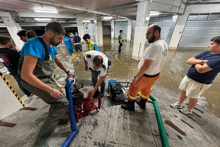 Maltempo a Canosa, volontari della Protezione Civile